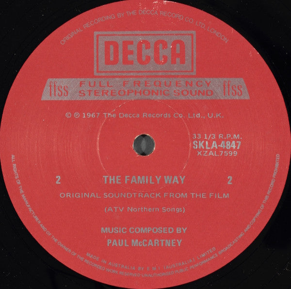 Paul McCartney : The Family Way (LP, Album)