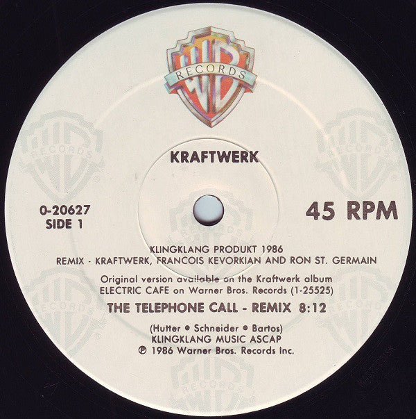 Kraftwerk : The Telephone Call (12", Maxi, SRC)