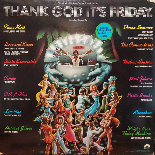 Various : Thank God It's Friday (The Original Motion Picture Soundtrack) (2xLP, Album + 12", S/Sided)