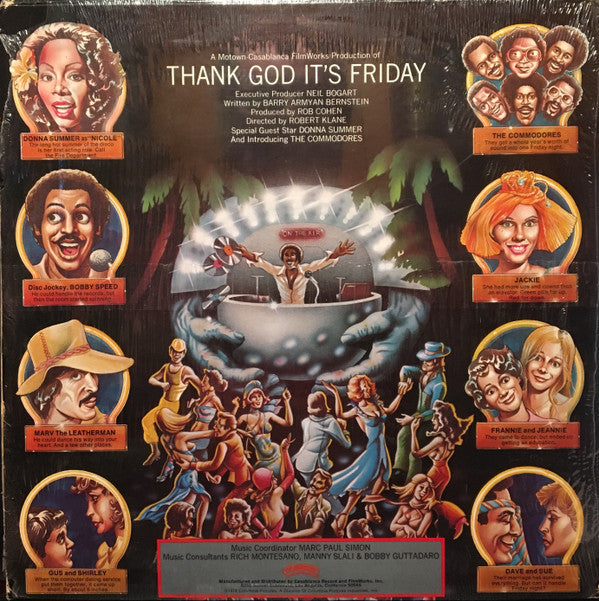 Various : Thank God It's Friday (The Original Motion Picture Soundtrack) (2xLP, Album + 12", S/Sided)