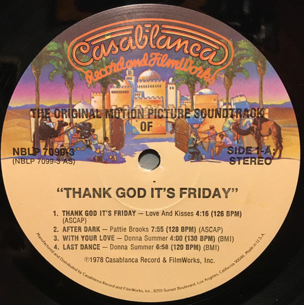 Various : Thank God It's Friday (The Original Motion Picture Soundtrack) (2xLP, Album + 12", S/Sided)