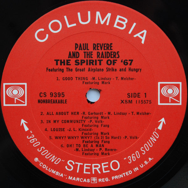 Paul Revere & The Raiders : The Spirit Of '67 (LP, Album, Pit)