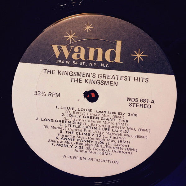 The Kingsmen : The Kingsmen's Greatest Hits (LP, Comp)