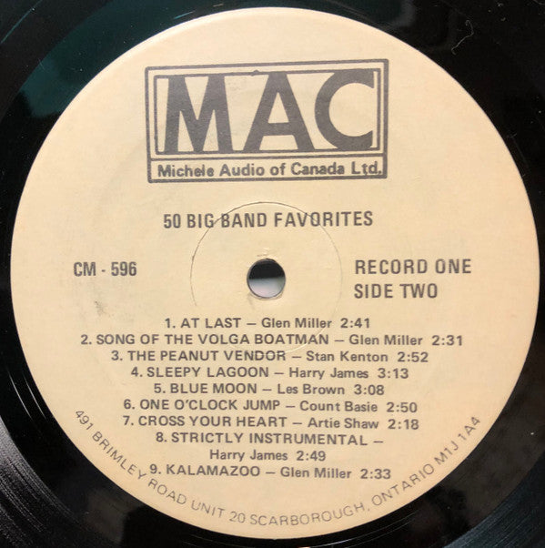 Various : 50 Big Band Favorites (3xLP, Album, Comp)