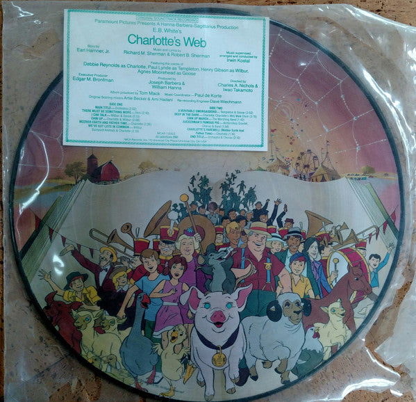 Richard M. Sherman & Robert B. Sherman : E.B. White's Charlotte's Web (Original Soundtrack Recording) (LP, Pic)