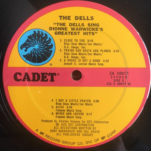 The Dells : The Dells Sing Dionne Warwicke's Greatest Hits (LP, Album)