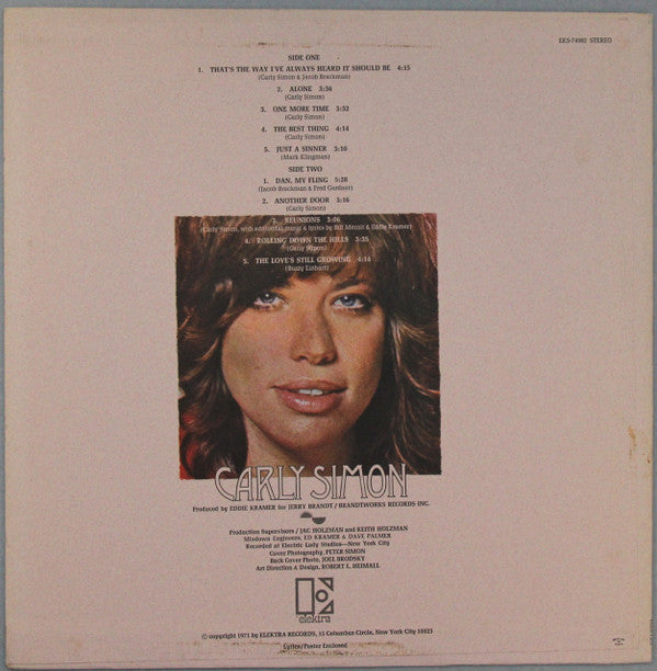 Carly Simon : Carly Simon (LP, Album, Ter)