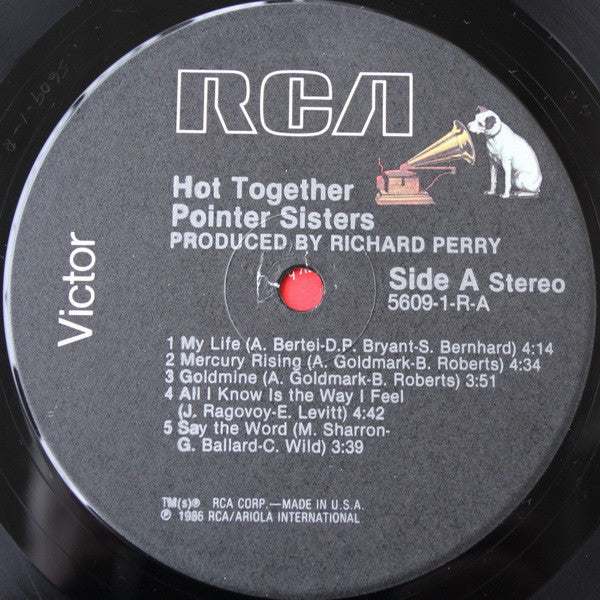 Pointer Sisters : Hot Together (LP, Album)