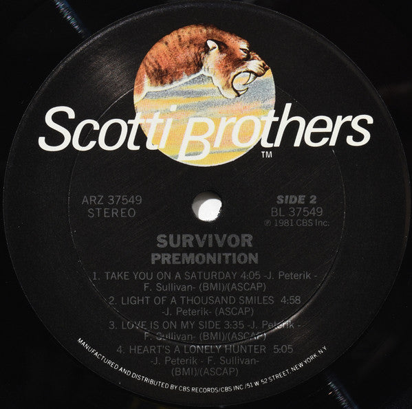 Survivor : Premonition (LP, Album, Ter)