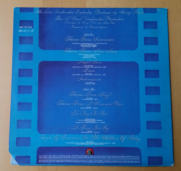 Love Unlimited Orchestra : Super Movie Themes - Just A Little Bit Different (LP, Album)