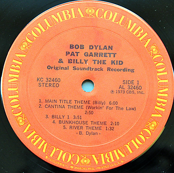 Bob Dylan : Pat Garrett & Billy The Kid (Original Soundtrack Recording) (LP, Album, Emb)