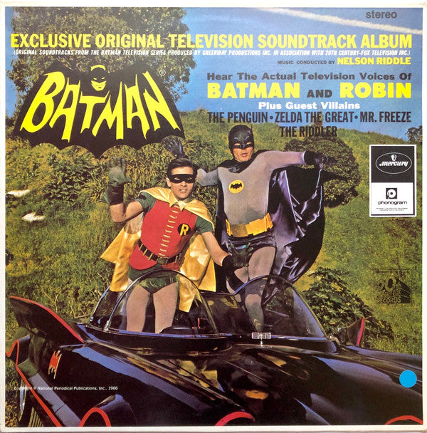 Nelson Riddle : Batman (Exclusive Original Television Soundtrack Album) (LP, Album, RE)