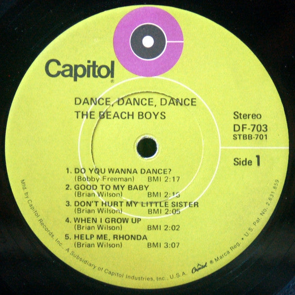 The Beach Boys : Dance, Dance, Dance (LP, Album, RE, LA )