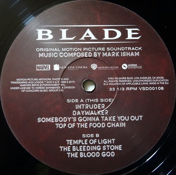 Mark Isham : Blade (Original Motion Picture Soundtrack) (LP)