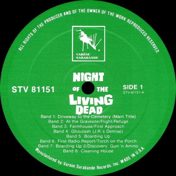 Various : Night Of The Living Dead (Original Motion Picture Soundtrack) (LP)