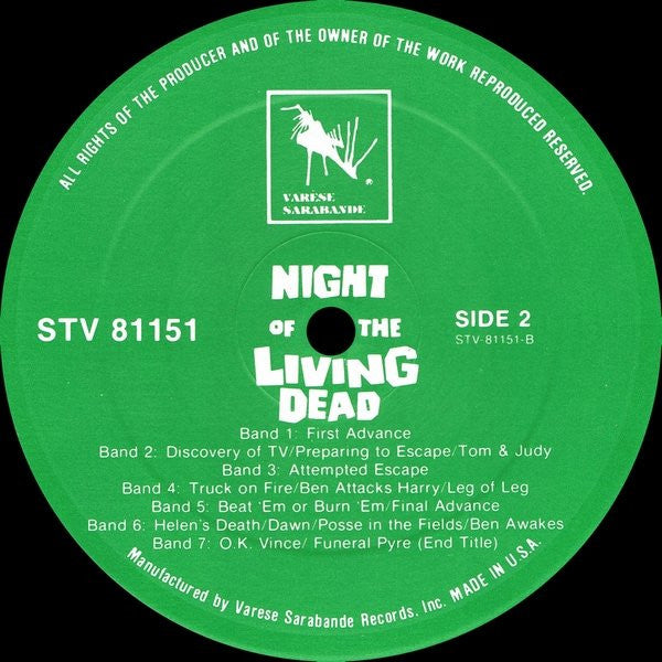 Various : Night Of The Living Dead (Original Motion Picture Soundtrack) (LP)