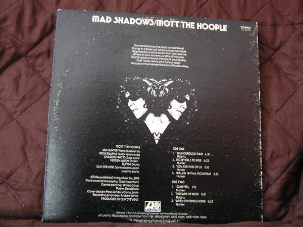 Mott The Hoople : Mad Shadows (LP, Album, M/Print, RI )