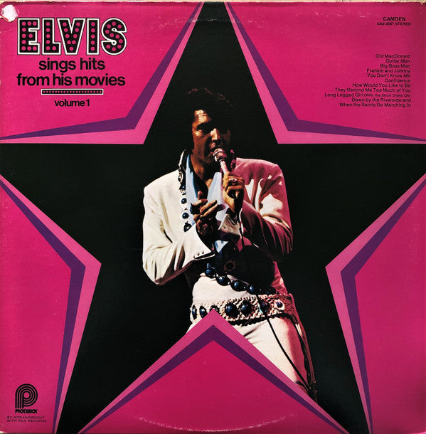 Elvis Presley : Elvis Sings Hits From His Movies (Volume 1) (LP, Comp, RE, No )