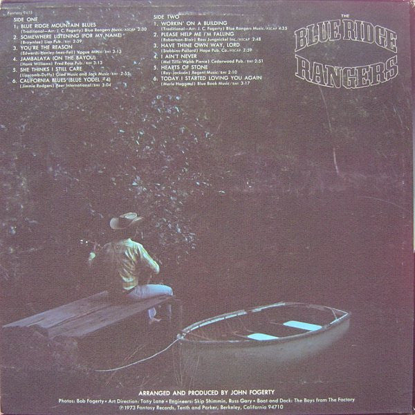 Blue Ridge Rangers : The Blue Ridge Rangers (LP, Album, Ind)