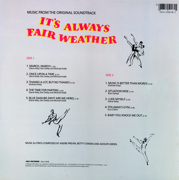 Various : It's Always Fair Weather (Music From The Original Soundtrack) (LP, Album, RE)