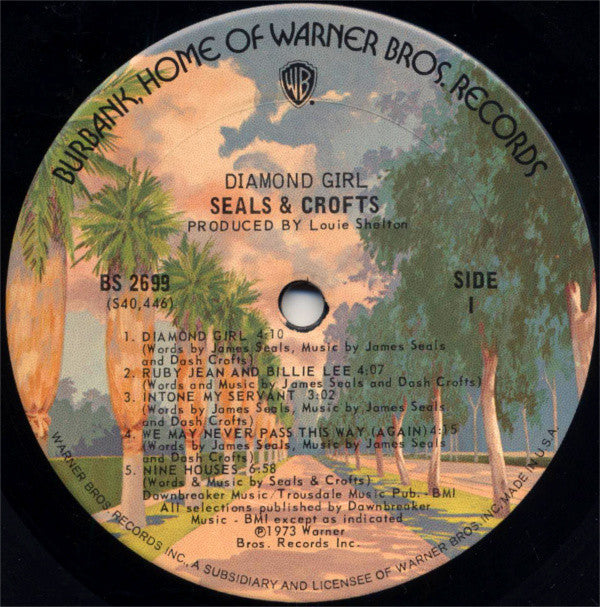 Seals & Crofts : Diamond Girl (LP, Album, Ter)