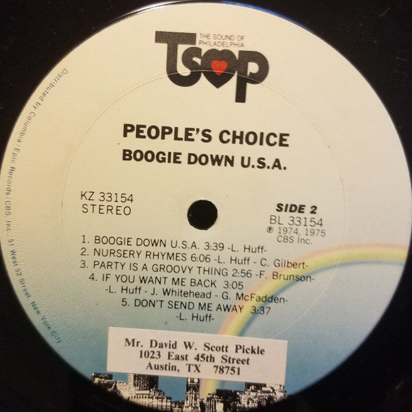 People's Choice : Boogie Down U.S.A. (LP, Album, Ter)