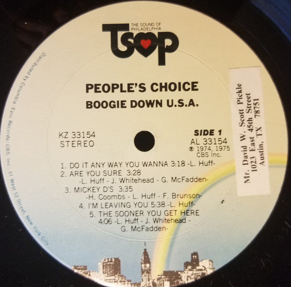 People's Choice : Boogie Down U.S.A. (LP, Album, Ter)