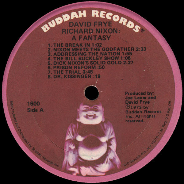 David Frye : Richard Nixon: A Fantasy (LP, Album, Son)