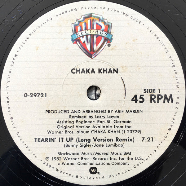 Chaka Khan : Tearin' It Up (12")