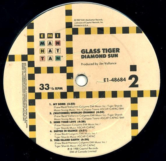 Glass Tiger : Diamond Sun (LP, Album)