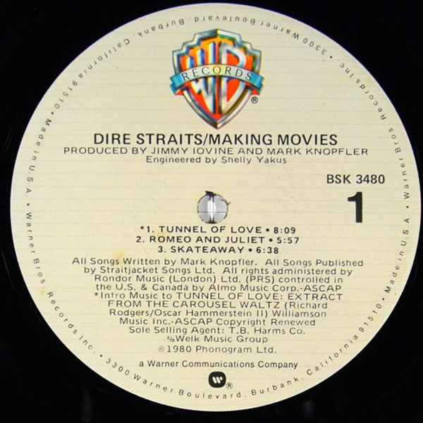 Dire Straits : Making Movies (LP, Album, Eur)