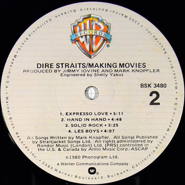 Dire Straits : Making Movies (LP, Album, Eur)