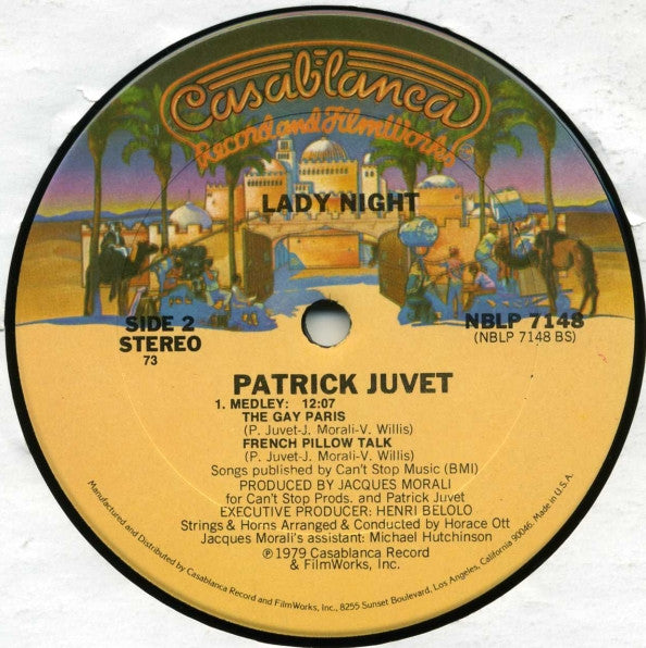 Patrick Juvet : Lady Night (LP, Album)