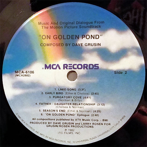 Dave Grusin : Music And Original Dialog From The Motion Picture Soundtrack "On Golden Pond" (LP, Album)