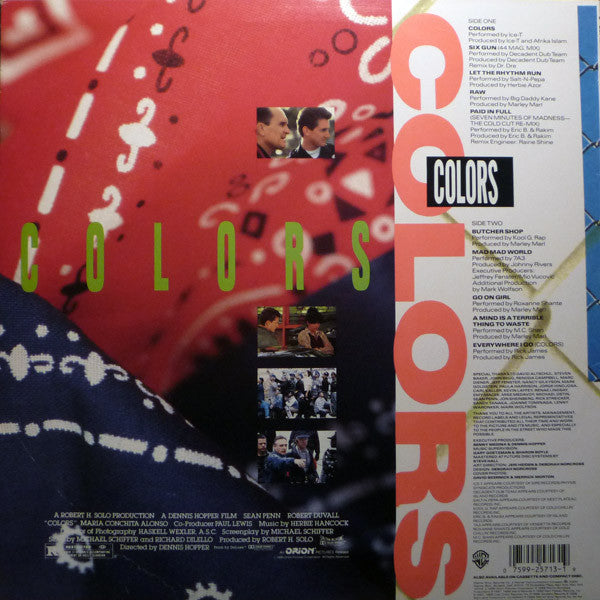 Various : Colors (Original Motion Picture Soundtrack) (LP, Album, Comp)