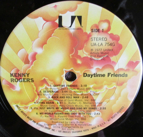 Kenny Rogers : Daytime Friends (LP, Album)