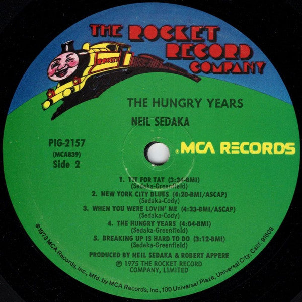 Neil Sedaka : The Hungry Years (LP, Album, Pin)