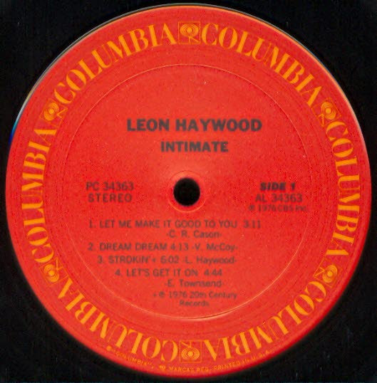 Leon Haywood : Intimate (LP, Album)