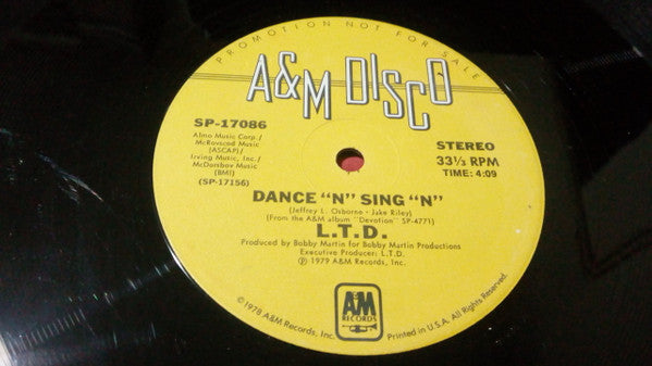 L.T.D. : Dance "N" Sing "N" (12", Promo)