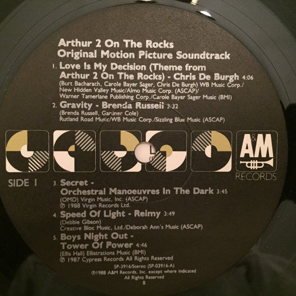 Various : Arthur 2 On The Rocks - Original Motion Picture Soundtrack (LP, Comp, B P)