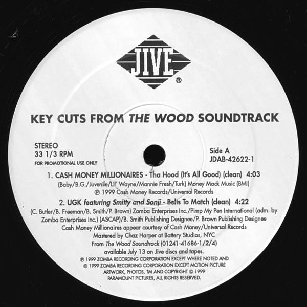 Various : Key Cuts From "The Wood" Soundtrack (12", Promo)