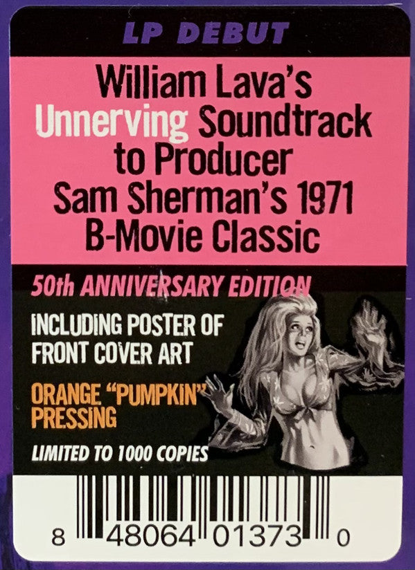 William Lava : (Original Motion Picture Soundtrack) Dracula Vs. Frankenstein (LP, Ltd, RE, Ora)