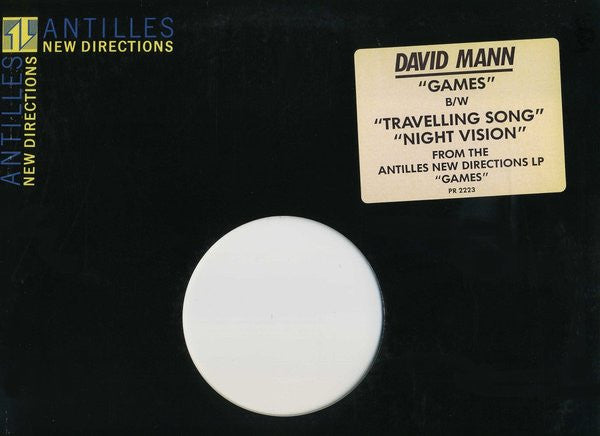 David Mann : Games / Travelling Song / Night Vision (12", Promo, W/Lbl)