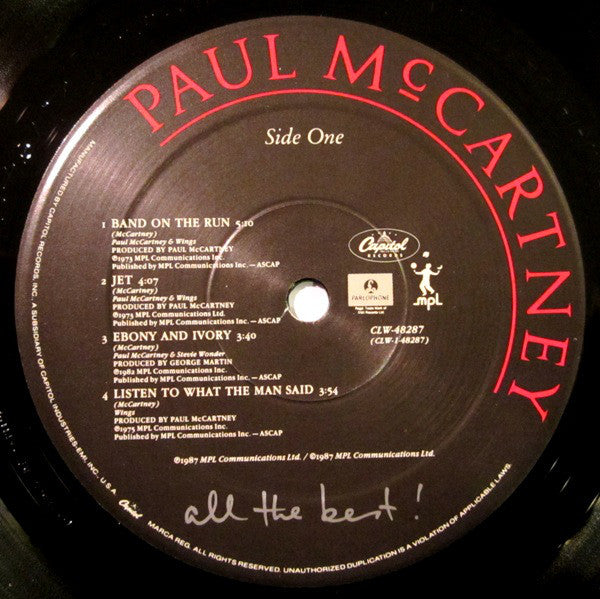 Paul McCartney : All The Best ! (2xLP, Comp)