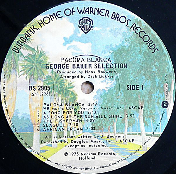 George Baker Selection : Paloma Blanca (LP, Album)