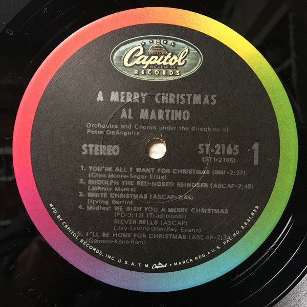 Al Martino : A Merry Christmas (LP, Jac)