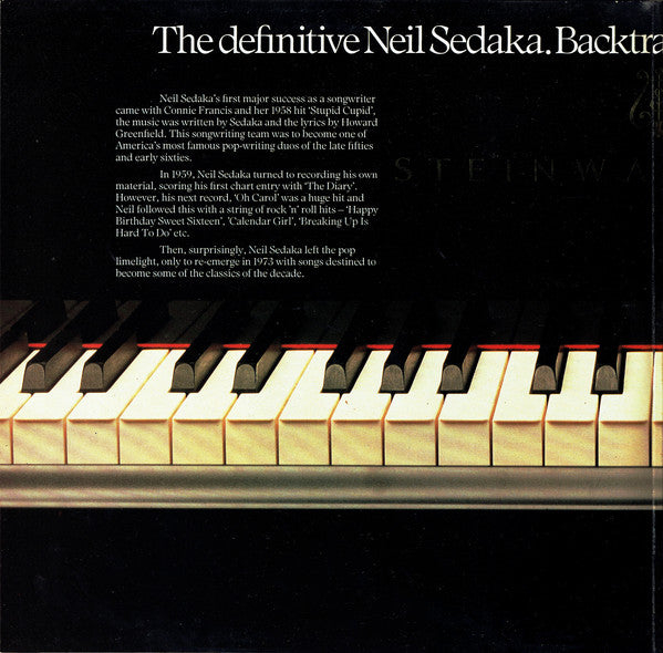 Neil Sedaka : Backtrackin' (2xLP, Album, Comp)