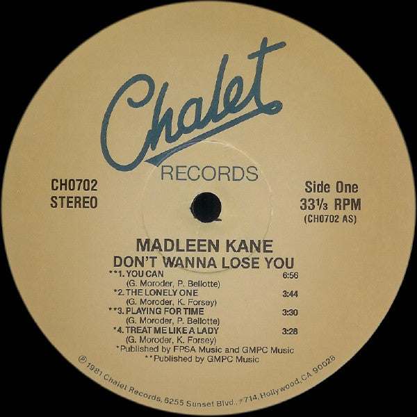 Madleen Kane : Don't Wanna Lose You (LP, Album)