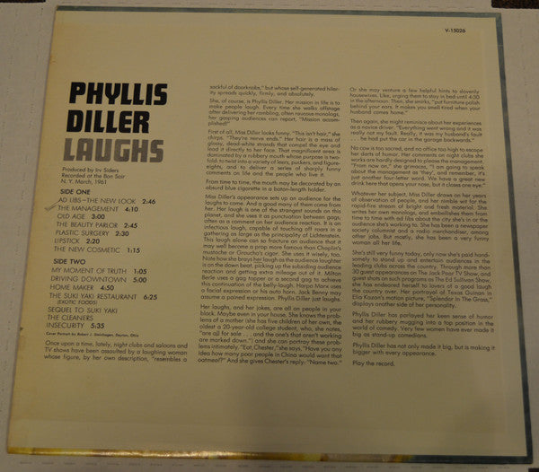 Phyllis Diller : Laughs (LP, Mono, Blu)