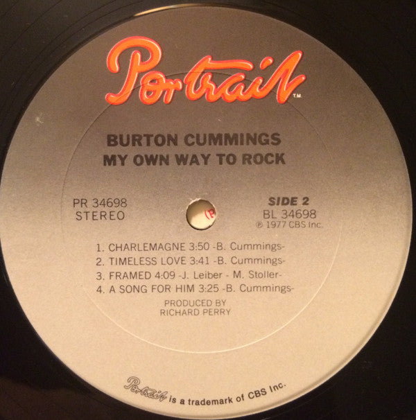 Burton Cummings : My Own Way To Rock (LP, Album)